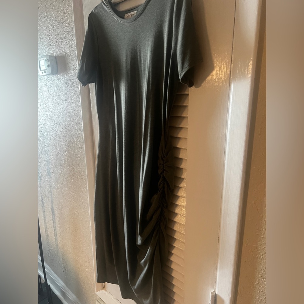 Treasure & Bond by Nordstrom Side Ruched Bodycon Midi Dress - Picture 6 of 8
